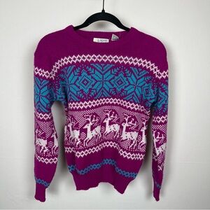 Vintage Apres Sport Women’s Large Knit Crewneck Sweater